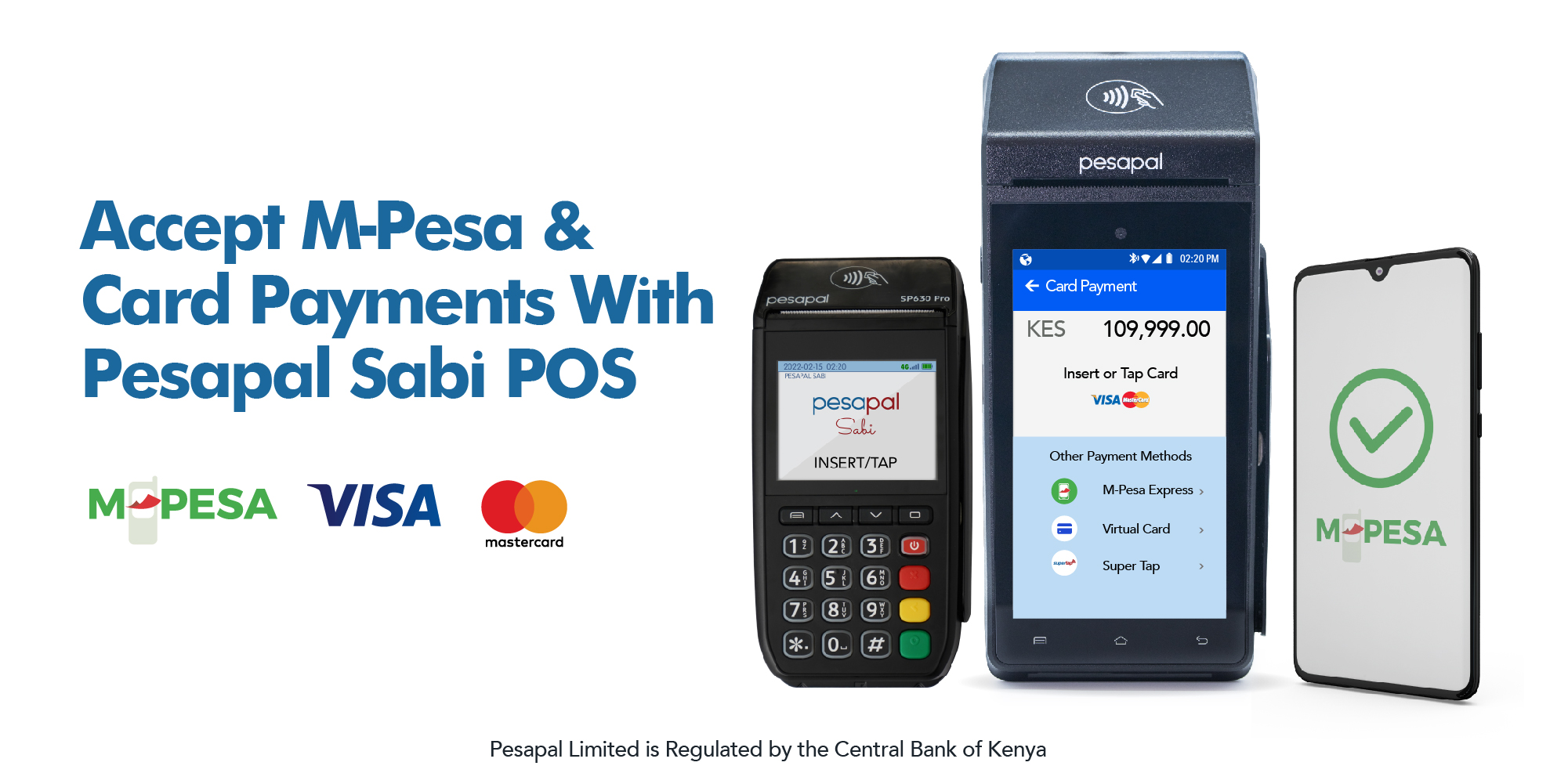 Accept Mpesa and Card Payments with Pesapal Sabi POS
