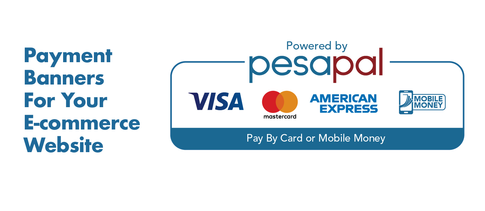 Pesapal Payment Acceptance Banner For E-commerce Websites