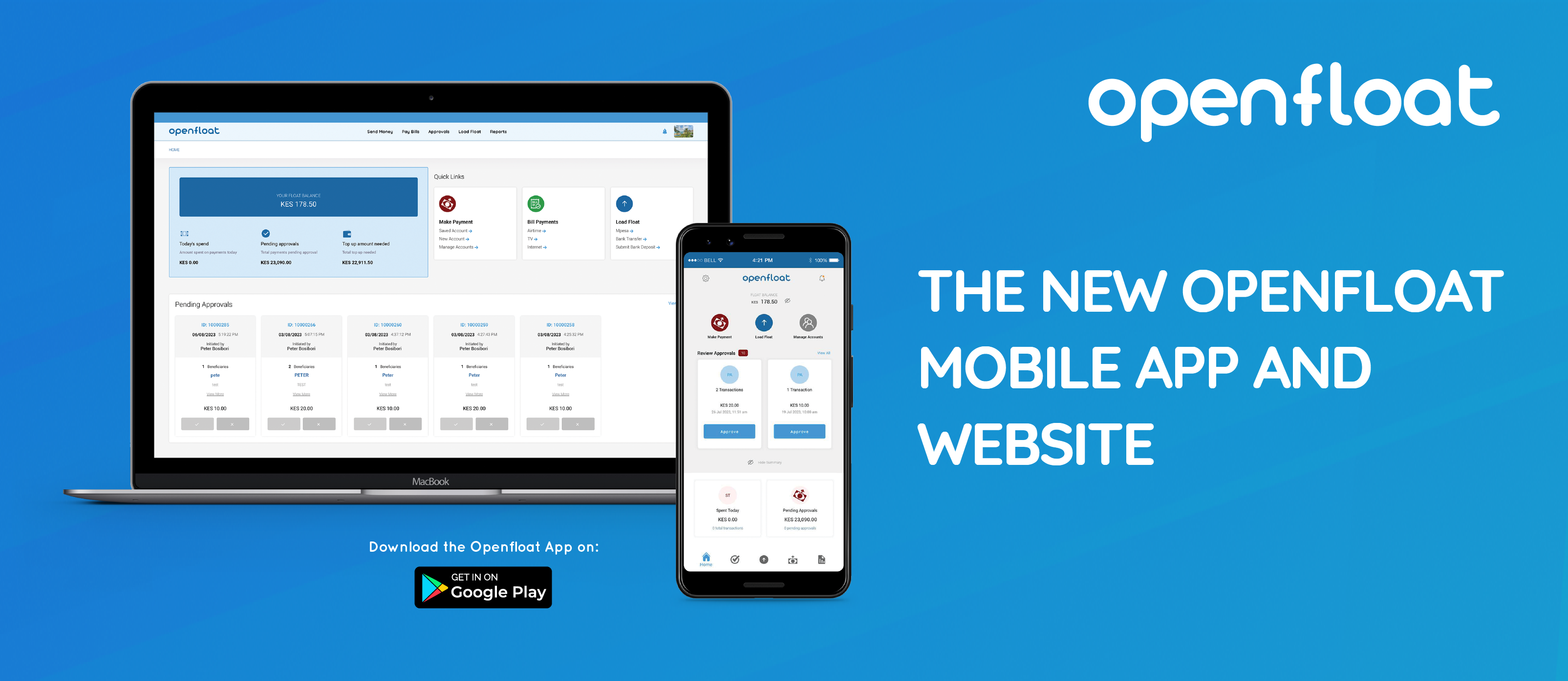 Pesapal Announces the Biggest Upgrade to Openfloat, introducing a Mobile App and a Revamped Website
