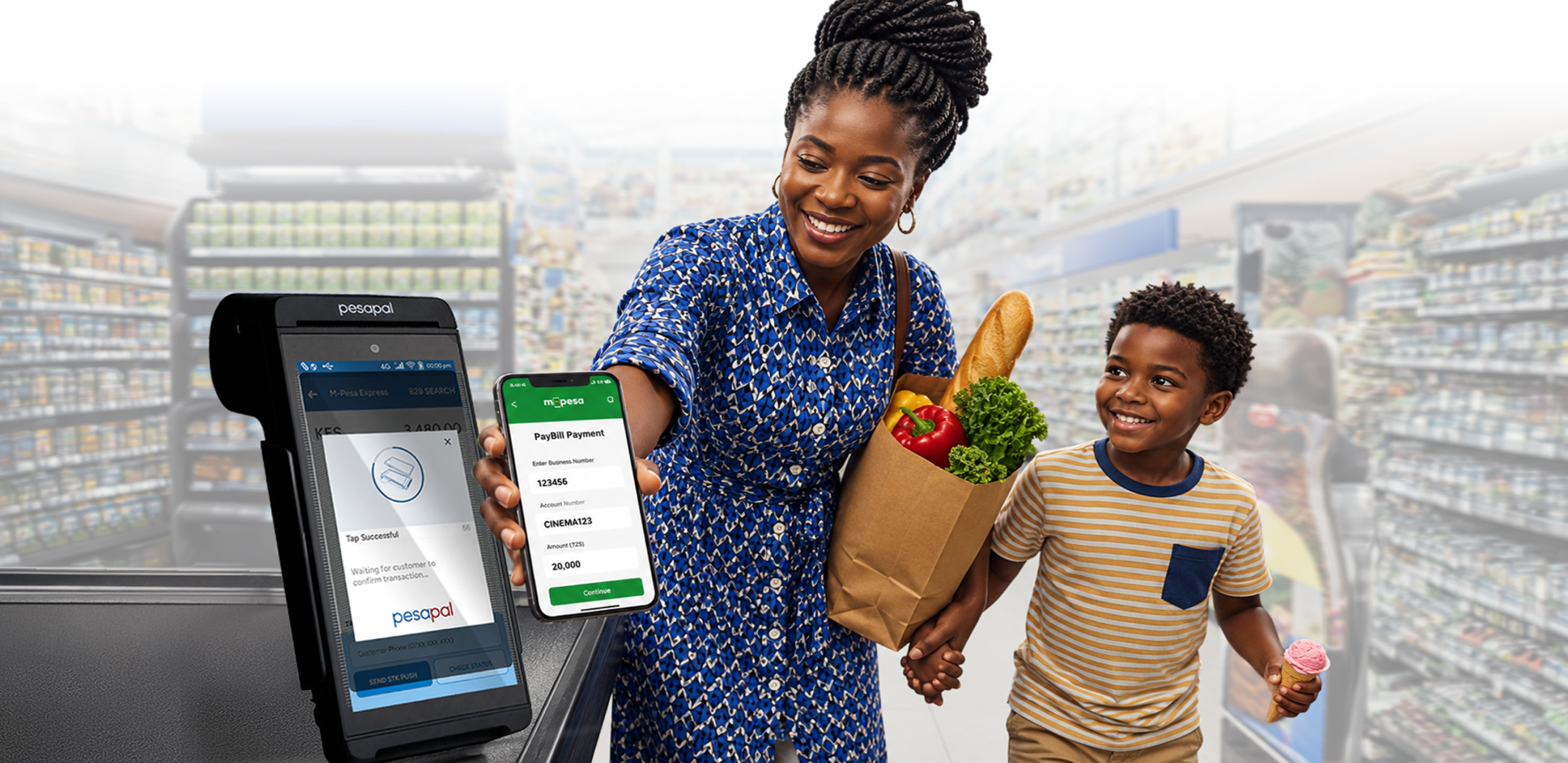 Give Your Customers Faster Ways to Pay with M-PESA Tap to Pay & Scan to Pay on Pesapal POS