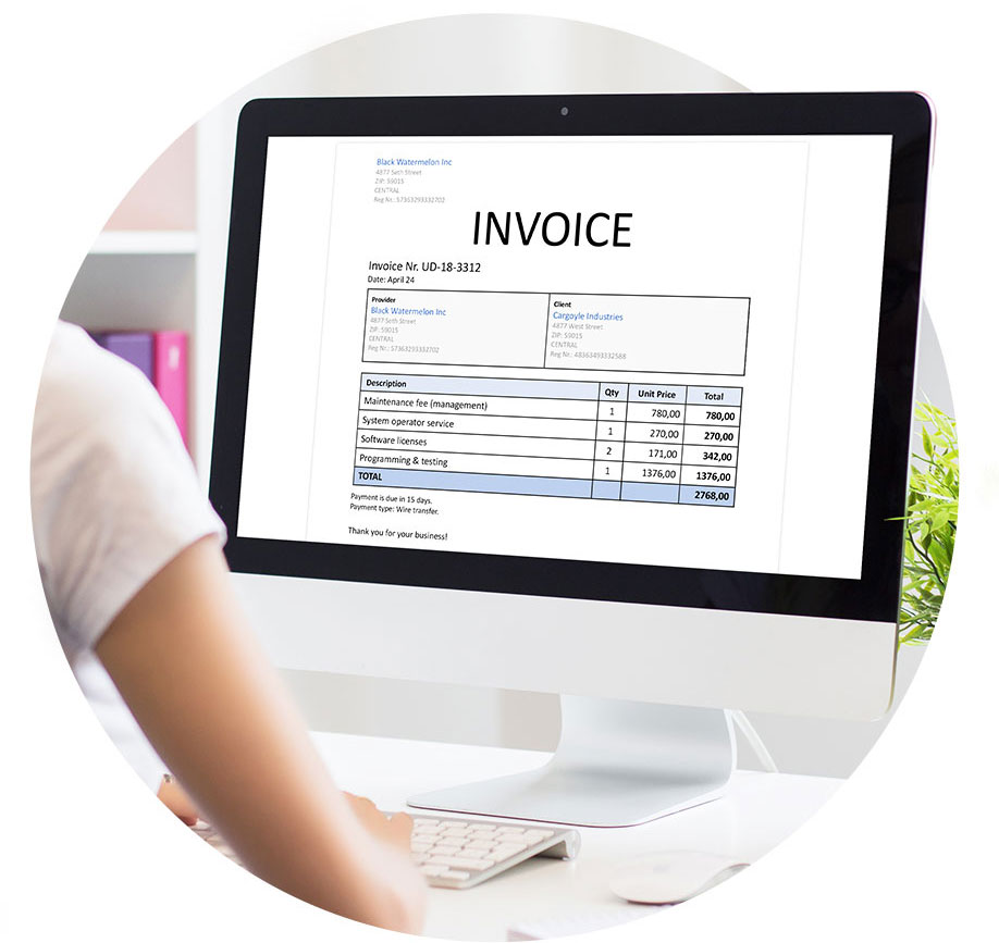 Send Online Invoice on Email